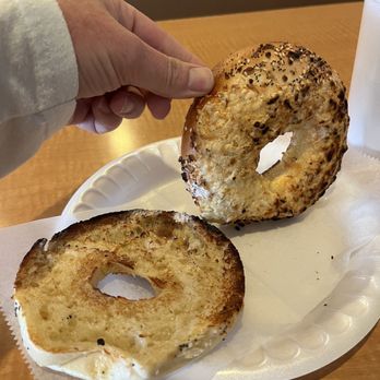 Bagel Me! - That is a cheese everything double toasted with butter!! Delish! - Sandwiches Near Me - Villa Park, California Bagel Me! - That is a cheese everything double toasted with butter!! Delish! - Sandwiches Near Me - Villa Park, California