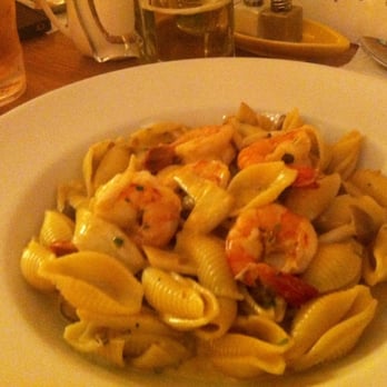 Cafe Hiro - Sautéed shrimp pasta in an Uni cream sauce - Italian Near Me - Cypress, California Cafe Hiro - Sautéed shrimp pasta in an Uni cream sauce - Italian Near Me - Cypress, California