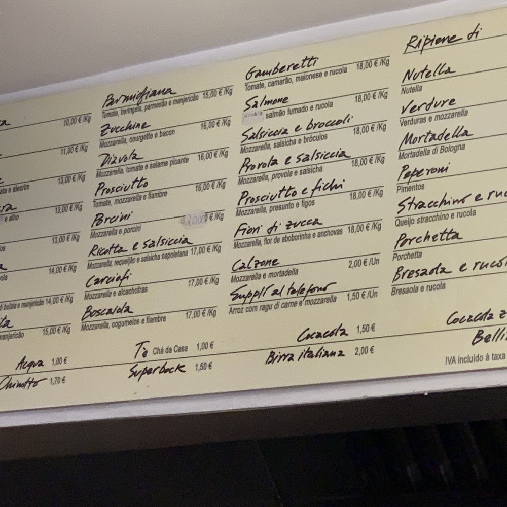 Pizza a Pezzi - Menu 1/2020 - Pizza Near Me - Lisbon, 11