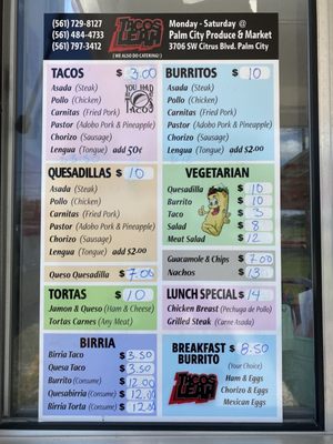Menu photo 2 Tacos Leah Palm City, FL Menu photo 2 Tacos Leah Palm City, FL