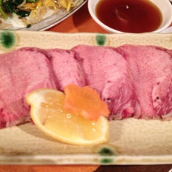 Chicago Kalbi - American Wagyu sliced tongue at Chicago Kalbi. - Korean Near Me - Chicago, Illinois