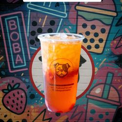 Boba Pub - Strawberry passion iced tea