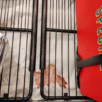 Safeway - Blood on paper in meat cooler - Grocery Near Me - Sonoma, California