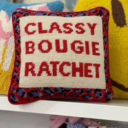 A Little Happy Shop - Fun needlepoint pillows