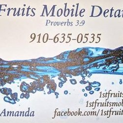 1st Fruits Mobile Detailing - NEW BUSINESS CARDS PLUS IT IS A LOYALTY CARD TOO :)