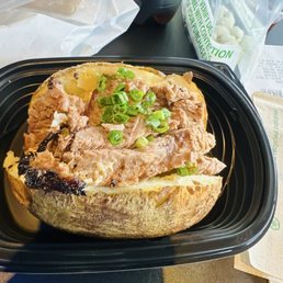 Natural Sliced Brisket Baked Potato Natural Sliced Brisket Baked Potato