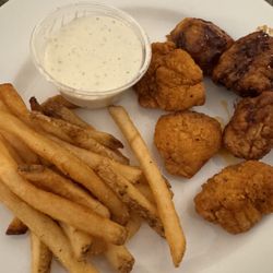 Wingstop - Crack fries, ranch, and various boneless wings