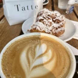 Cappucino and Almond Croissant