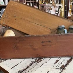 Dough box with dove tail construction