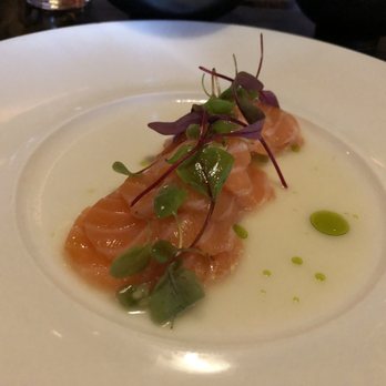 Yellowtail Japanese Restaurant & Lounge - Salmon Triadito - Japanese Near Me - Las Vegas, Nevada