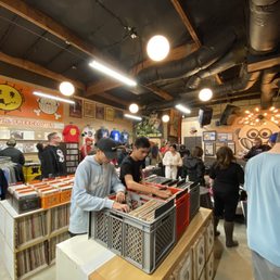 Younger generation digging for records