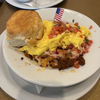 Reveille Coffeehouse Cafe - May Special chorizo bowl with bisuit - Breakfast & Brunch Near Me - Sugar Hill, Georgia