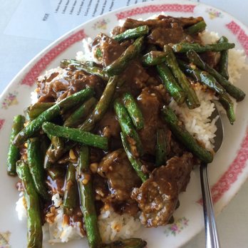 Deer Lake Wonton Restaurant - Beef with green beans black bean sauce on rice. Very salty. - Chinese Near Me - Burnaby, British Columbia Deer Lake Wonton Restaurant - Beef with green beans black bean sauce on rice. Very salty. - Chinese Near Me - Burnaby, British Columbia