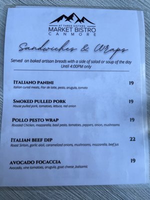 Menu photo 2 The Market Bistro Canmore, AB