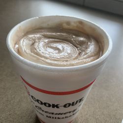 Cook Out - Chocolate peanut butter milkshake