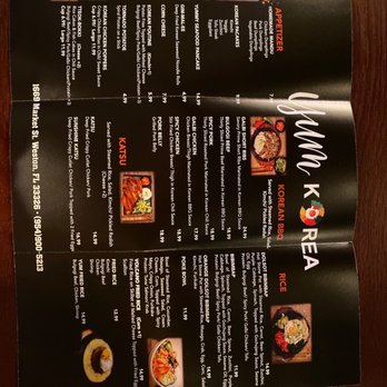 Yum Korea - Menu - Korean Near Me - Weston, Florida Yum Korea - Menu - Korean Near Me - Weston, Florida