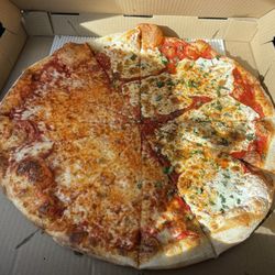 Pizza Works - Burnt Hills - 1/2 plain 1/2 margarita