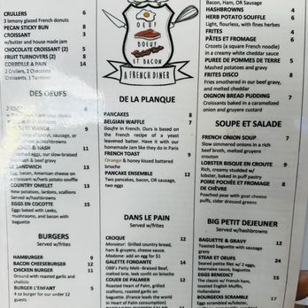 Oeuf Bouef et Bacon - Menu - Diners Near Me - State College, Pennsylvania Oeuf Bouef et Bacon - Menu - Diners Near Me - State College, Pennsylvania