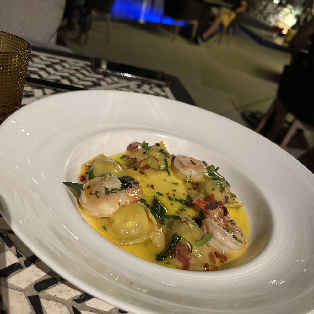 Vela - Shrimp ravioli- to die for - Italian Near Me - Cabo San Lucas, BCS