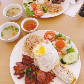 Com Tam Saigon - Broken rice is their signature! Food plated so pretty - Vietnamese Near Me - Katy, Texas