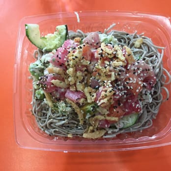 Pokestuf - Asked for half greens, half soba, got all soba :(. Still good though! - Hawaiian Near Me - Alhambra, California Pokestuf - Asked for half greens, half soba, got all soba :(. Still good though! - Hawaiian Near Me - Alhambra, California