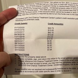 2nd Chance - From letter saying is over paid.