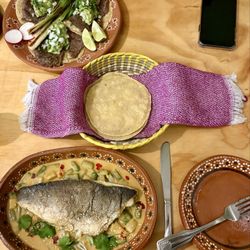 Tlali - Michmole (salted Branzino) with Freshly Made Tortillas