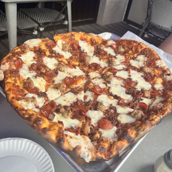 New Haven Pizza - 3 Meat Pizza - Pizza Near Me - Knoxville, Tennessee New Haven Pizza - 3 Meat Pizza - Pizza Near Me - Knoxville, Tennessee