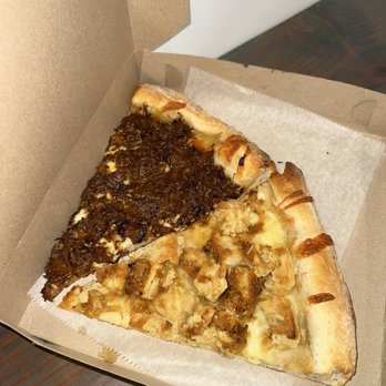 Cuts & Slices - Sweet Chili Oxtail Slice, Chicken & Waffle Slice - Pizza Near Me - New York, New York