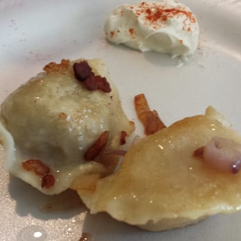 City Walks - A polish stop.  Shredded beef pirogue with BACON and a traditional Potatoe pirogue with sautéed onions. - Tours Near Me - St. Augustine, Florida