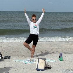 Madeira Beach Yoga - Fun in beach yoga at the shoreline of the Gulf.