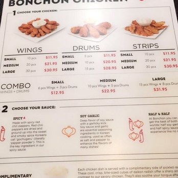 Bonchon - Chicken Menu - Korean Near Me - Elk Grove, California