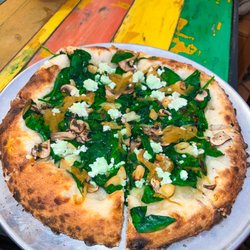 Iron Fish Distillery - Spinach Inquisition Wood Fired Pizza