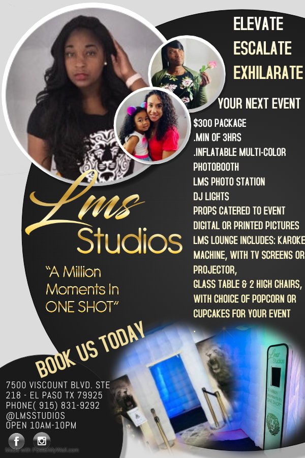 LMS STUDIOS PHOTO BOOTH STATION 7500 Viscount Blvd, El Paso, Texas