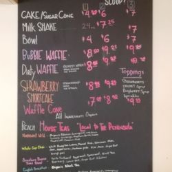 Kraken Kafe - Ice cream prices 7/5/23