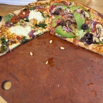 Captain's Oven Pizza - Half works and  Caprese - Pizza Near Me - Langley, British Columbia