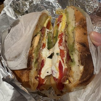Tompkins Square Bagels - Murray the cop sandwich - Bagels Near Me - New York, New York Tompkins Square Bagels - Murray the cop sandwich - Bagels Near Me - New York, New York