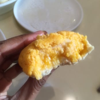 Minghin Cuisine - Closeup of egg yolk bun. - Dim Sum Near Me - Naperville, Illinois