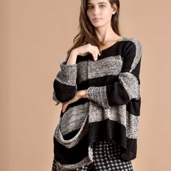 Hand knit sweaters by Israeli designer Alembika at Lingo NYC.