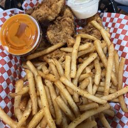 Big D's Game Changer Sports Bar and Grill - Buffalo chicken fingers and fries