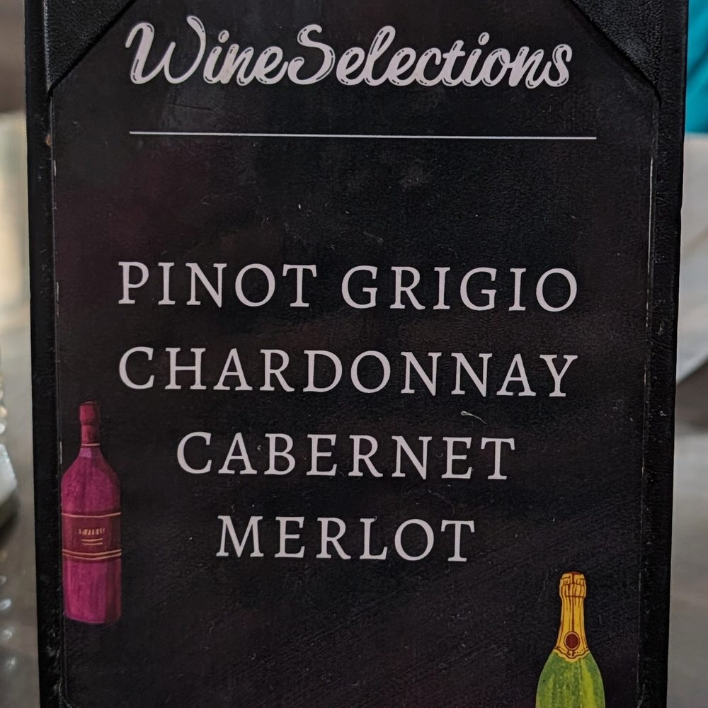 Brick House Diner - This is the Wine Selections Card at the table. Photo taken January 1, 2026. - Seafood Near Me - Virginia Beach, Virginia Brick House Diner - This is the Wine Selections Card at the table. Photo taken January 1, 2026. - Seafood Near Me - Virginia Beach, Virginia