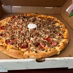 AJ's Pizza - Delicious Meat lovers pizza