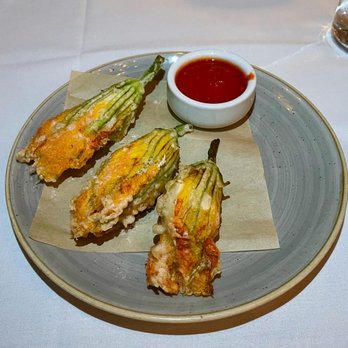 Crossroads Kitchen - Squash Zucchini Blossoms (Gluten Free) - Vegan Near Me - Los Angeles, California Crossroads Kitchen - Squash Zucchini Blossoms (Gluten Free) - Vegan Near Me - Los Angeles, California
