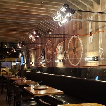 Bodegon No 69 - Interior. Loving this interior design and locomotive theme - Latin American Near Me - Pasadena, California