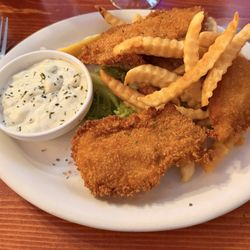 Elf's Den Restaurant & Lounge - Halibut Fish and Chips