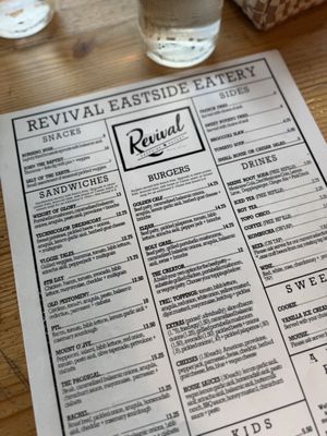 Menu photo 1 Revival Eastside Eatery Waco, TX