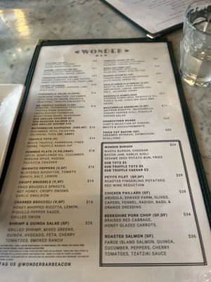 Menu photo 6 Wonderbar Beacon Beacon, NY Menu photo 6 Wonderbar Beacon Beacon, NY