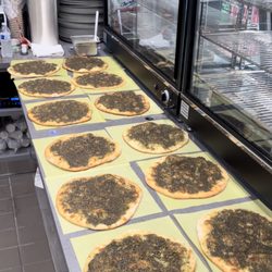 Pomona Bakery - Catering preparation! Zaatar flatbreads (10 inch)