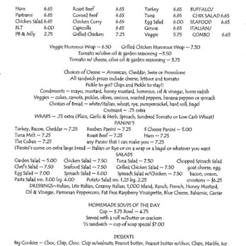 Day Hill Deli - Menu page 2 - Delis Near Me - Windsor, Connecticut