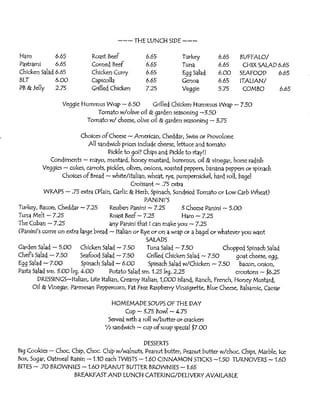 Menu photo 5 Day Hill Deli Windsor, CT